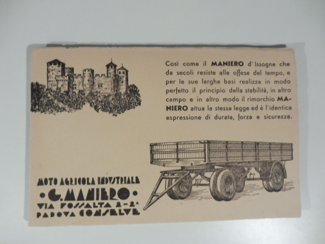 Moto agricola industriale Guerrino Maniero, Conselve. Carri rimorchio d'ogni tipo, carri per tutti gli usi agricoli, carrozzerie industriali...